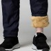 Mens Casual Breathable Soft Loose Comfy Double Wear Thickened Warm Drawstring Pants