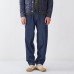 Mens Vintage Solid Color 100% Cotton Loose Comfy Casual Pants