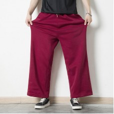 Mens Elastic Waist Loose Comfort Lounge Casual Sports Pants Sweatpants