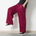 Mens Elastic Waist Loose Comfort Lounge Casual Sports Pants Sweatpants