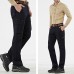Men's Casual Multi Pockets Cotton Thick Solid Color Zipper Fly Straight Leg Pants Men's Casual Multi Pockets Cotton Thick Solid Color Zipper Fly Straight Leg Pants