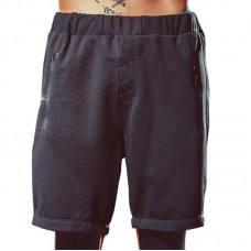 Mens Breathable Mesh Quick Drying Knee-Length Pants Elastic Running Workout Shorts