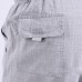 Summer Thin Middle-aged Men's Shorts Elastic Waist Breathable Loose Cotton Linen Shorts