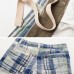 Men's Casual Lattice Knee-Length Cotton Shorts Summer Breathable Shorts Pants Men's Casual Lattice Knee-Length Cotton Shorts Summer Breathable Shorts Pants