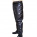 Men's Casual Solid Color Windproof Loose Warm Thick Elastic Waist Waterproof Leather Pants Men's Casual Solid Color Windproof Loose Warm Thick Elastic Waist Waterproof Leather Pants