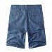 Men's Casual Stripe Linen Cotton Shorts Summer Breathable Slim Shorts Pants Men's Casual Stripe Linen Cotton Shorts Summer Breathable Slim Shorts Pants
