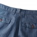 Men's Casual Stripe Linen Cotton Shorts Summer Breathable Slim Shorts Pants Men's Casual Stripe Linen Cotton Shorts Summer Breathable Slim Shorts Pants