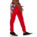 Mens 3D Priting Elastic Waist Drawstring Jogging Pants Side Zipper Pockets Trousers Mens 3D Priting Elastic Waist Drawstring Jogging Pants Side Zipper Pockets Trousers