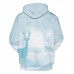 Mens Fashion Christmas Long Sleeve Drawstring Hooded Cartoon Printing Casual Sweatshirt