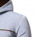 Mens Fashion Drawstring Hooded Pure Color Long Sleeve Casual Sweatshirt Mens Fashion Drawstring Hooded Pure Color Long Sleeve Casual Sweatshirt