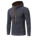 Mens Fashion Drawstring Hooded Pure Color Long Sleeve Casual Sweatshirt Mens Fashion Drawstring Hooded Pure Color Long Sleeve Casual Sweatshirt