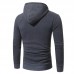 Mens Fashion Drawstring Hooded Pure Color Long Sleeve Casual Sweatshirt Mens Fashion Drawstring Hooded Pure Color Long Sleeve Casual Sweatshirt