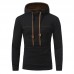 Mens Fashion Drawstring Hooded Pure Color Long Sleeve Casual Sweatshirt Mens Fashion Drawstring Hooded Pure Color Long Sleeve Casual Sweatshirt