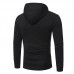 Mens Fashion Drawstring Hooded Pure Color Long Sleeve Casual Sweatshirt Mens Fashion Drawstring Hooded Pure Color Long Sleeve Casual Sweatshirt