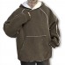 Mens Casual Plus Size Corduroy Tops Stitching Loose Big Front Pocket Hoodies Sweatshirts Mens Casual Plus Size Corduroy Tops Stitching Loose Big Front Pocket Hoodies Sweatshirts