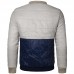 Mens O-neck Coats Cotton-padded Sweatshirt Casual Slim Contrast Color Jacket