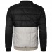 Mens O-neck Coats Cotton-padded Sweatshirt Casual Slim Contrast Color Jacket