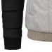 Mens O-neck Coats Cotton-padded Sweatshirt Casual Slim Contrast Color Jacket