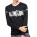 Men's Fashion Printed Round Neck T-shirt Spring Autumn Casual Long Sleeve Sweatshirt