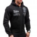Autumn Winter Men's Casual Cardigan Hoodie Coat Fashion Priting Long Sleeve Hoodies