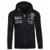Autumn Winter Men's Casual Cardigan Hoodie Coat Fashion Priting Long Sleeve Hoodies