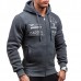 Autumn Winter Men's Casual Cardigan Hoodie Coat Fashion Priting Long Sleeve Hoodies