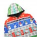 Mens Fashion Christmas Long Sleeve Hooded Cartoon Printing Casual Sweatshirt