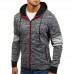 Men Zipper Color Block Hooded Sweatshirt Men Zipper Color Block Hooded Sweatshirt