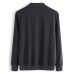 Mens Fashion Solid Color Zip Fly Sport Pockets Casual Sweatshirt Mens Fashion Solid Color Zip Fly Sport Pockets Casual Sweatshirt