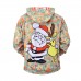Men's Casual 3D Print Hoodies Christmas Pattern Long Sleeve Sweatshirts
