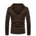Men's Fashion Cotton Pure Color Hooded Stitching Sleeves Casual Sweatshirt Men's Fashion Cotton Pure Color Hooded Stitching Sleeves Casual Sweatshirt