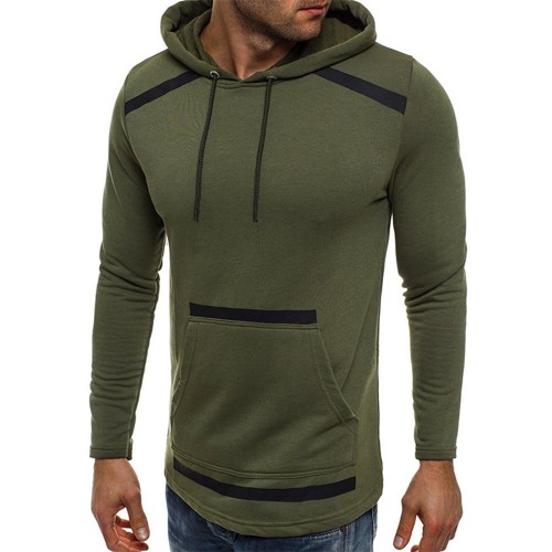Men's Solid Color Big Pocket Hooded Long Sleeved Hoodies Sweatshirts Men's Solid Color Big Pocket Hooded Long Sleeved Hoodies Sweatshirts