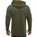 Men's Solid Color Big Pocket Hooded Long Sleeved Hoodies Sweatshirts Men's Solid Color Big Pocket Hooded Long Sleeved Hoodies Sweatshirts
