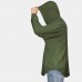 Men's Fashion 100% Cotton Pure Color Long Sleeve Casual Hooded Sweatshirt