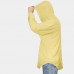 Men's Fashion 100% Cotton Pure Color Long Sleeve Casual Hooded Sweatshirt