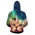 Men Sping Fall Dacron 3D Cartoon Cat Printing Zipper Hoodies Coat Sweatshirt Men Sping Fall Dacron 3D Cartoon Cat Printing Zipper Hoodies Coat Sweatshirt