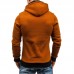 Men Zipper Dual Pockets Hooded Sweatshirt
