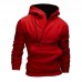 Mens Fashion Half Zipper Long Sleeve Hooded Casual Sweatshirt