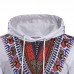 Ethnic Style Men Casual Drawstring Printed Hooded Tops Slim Cotton National Hoodies Sweatshirts