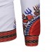 Ethnic Style Men Casual Drawstring Printed Hooded Tops Slim Cotton National Hoodies Sweatshirts
