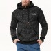 JACK CORDEE Double Zip Up Men's Sports Fleece Hoodies Casual Solid Color Long Sleeve Hoodies