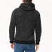 JACK CORDEE Double Zip Up Men's Sports Fleece Hoodies Casual Solid Color Long Sleeve Hoodies