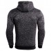 JACK CORDEE Double Zip Up Men's Sports Fleece Hoodies Casual Solid Color Long Sleeve Hoodies