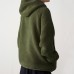 Men's Vintage Long Sleeve Wool Hoodies Half Zipper Thick Warm Solid Color Casual Sweatshirts