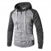 Men Fall Stitching Color Hooded Zipper-up Hoodies Sweatshirts Men Fall Stitching Color Hooded Zipper-up Hoodies Sweatshirts