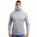 Men's Fashion Slim Fit High Collar Pure Color Mask Long Sleeve Casual Hooded Sweatshirt Men's Fashion Slim Fit High Collar Pure Color Mask Long Sleeve Casual Hooded Sweatshirt
