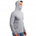 Men's Fashion Slim Fit High Collar Pure Color Mask Long Sleeve Casual Hooded Sweatshirt Men's Fashion Slim Fit High Collar Pure Color Mask Long Sleeve Casual Hooded Sweatshirt
