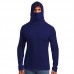 Men's Fashion Slim Fit High Collar Pure Color Mask Long Sleeve Casual Hooded Sweatshirt Men's Fashion Slim Fit High Collar Pure Color Mask Long Sleeve Casual Hooded Sweatshirt