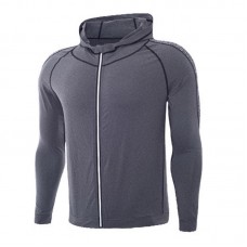 Mens Sports Running Training Quick-drying Breathable Elastic Casual Hoodies Sweatshirts