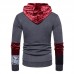 Men's Cotton Fashion Solid Color Fit Drawstring Pullover Hoodies Casual Sweatshirts